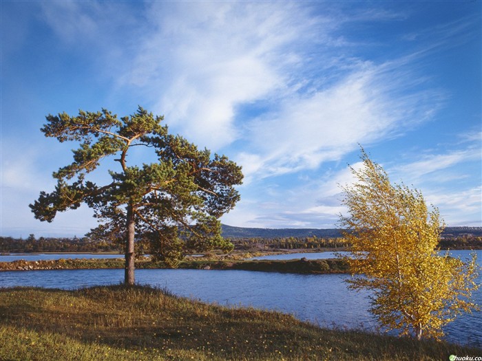 Красивый природный ландшафт в Сибири #13