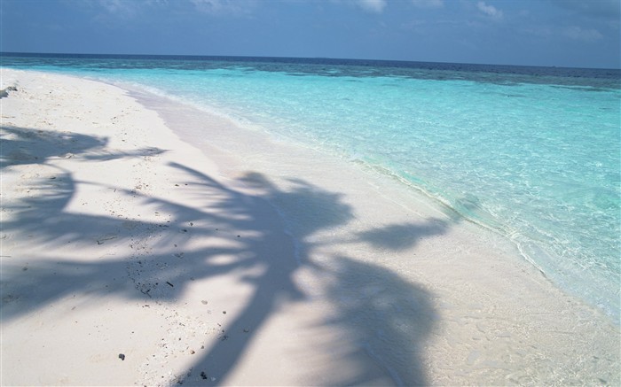 Maledivy vody a modrou oblohu #6
