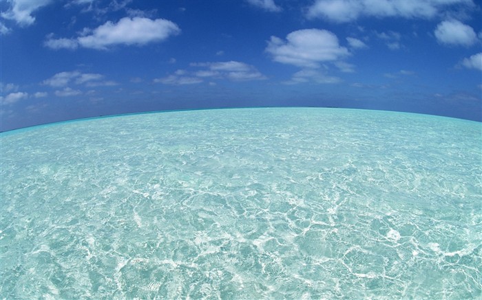 몰디브 물과 푸른 하늘 #18