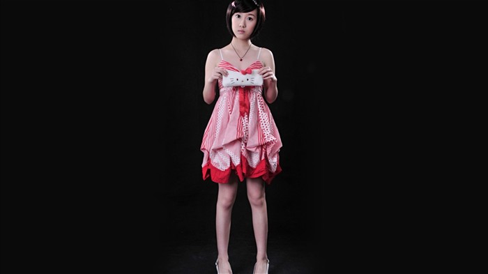 Liu Mei-haltige Tapeten Happy Girl #14