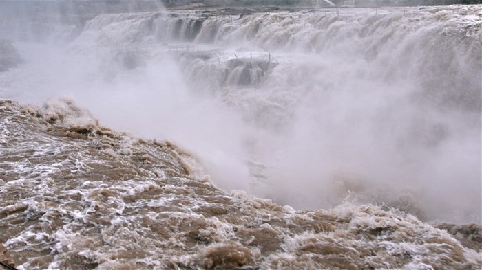 Neustále proudící Žlutá řeka - Hukou Waterfall cestovních poznámek (Minghu Metasequoia práce) #6