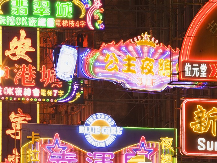 letmý pohled na městské tapety Číny #10