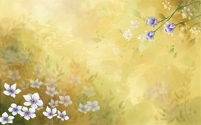 Fondo de pantalla de colores sintéticos Flor #14