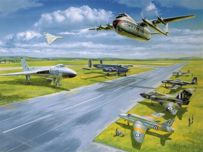 HD wallpaper malování letadla #5