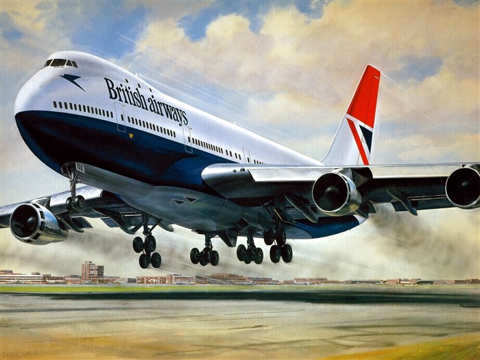 HD wallpaper malování letadla #8