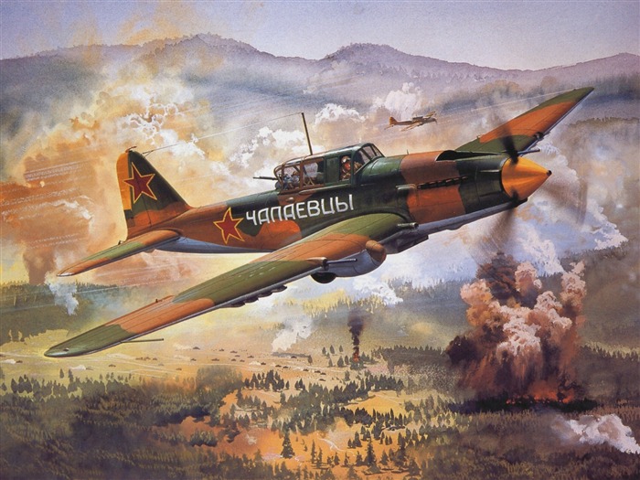 HD wallpaper malování letadla #16