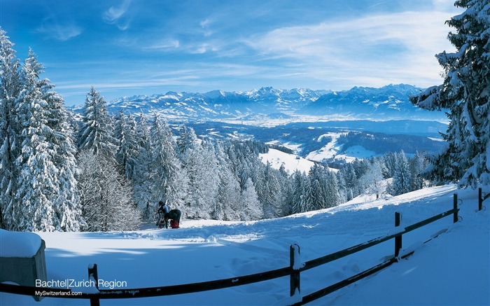 Suiza Turismo de Invierno fondo de pantalla #4