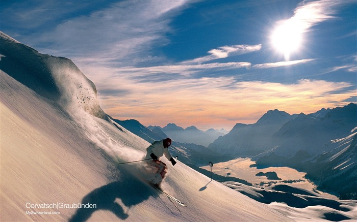 Suiza Turismo de Invierno fondo de pantalla #5