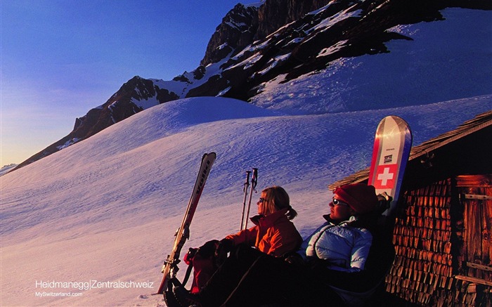 Suiza Turismo de Invierno fondo de pantalla #9