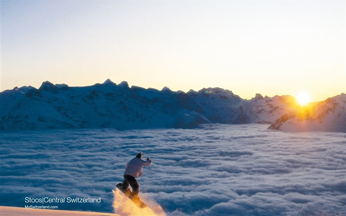 Швейцария Туризм Зимние обои #11