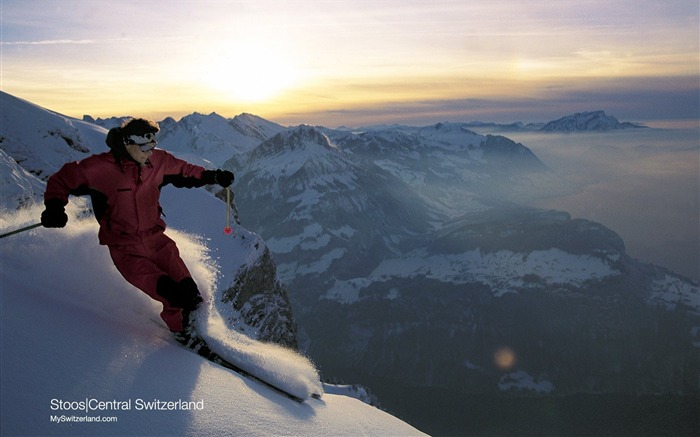 Suiza Turismo de Invierno fondo de pantalla #12