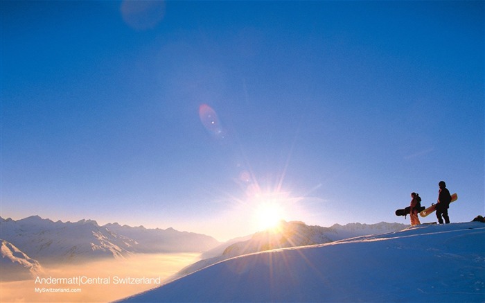 Швейцария Туризм Зимние обои #14