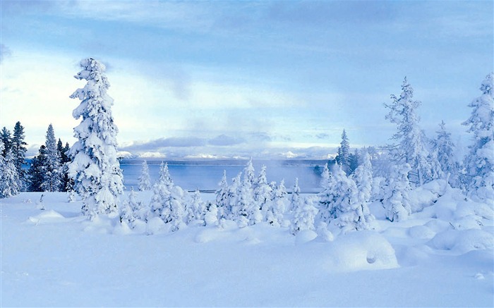 fondos de escritorio de alta definición de invierno la nieve fresca escena #33