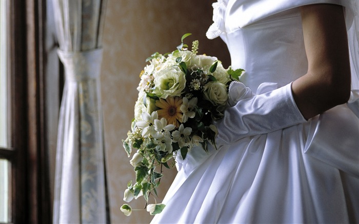 Svatební květinový svatební prsten tapetu (2) #14