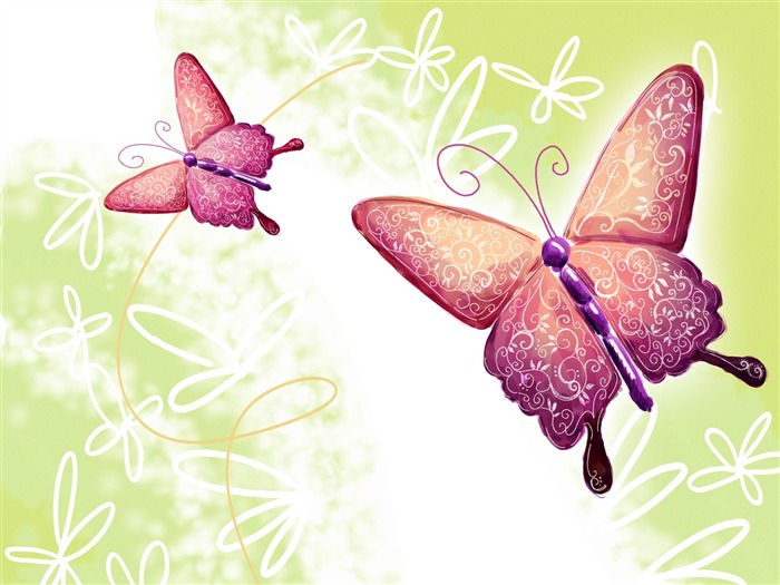 Floral wallpaper illustration design #30