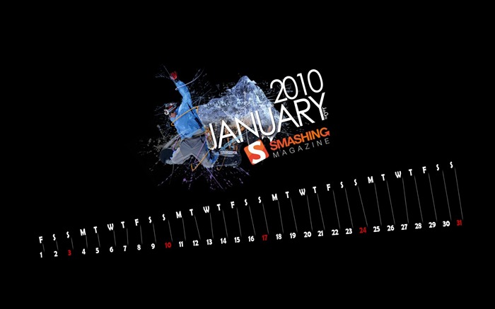 Enero 2010 Calendario de Escritorio #9
