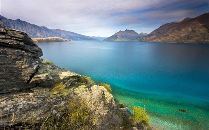 Живописный ландшафт Новой Зеландии обои #24