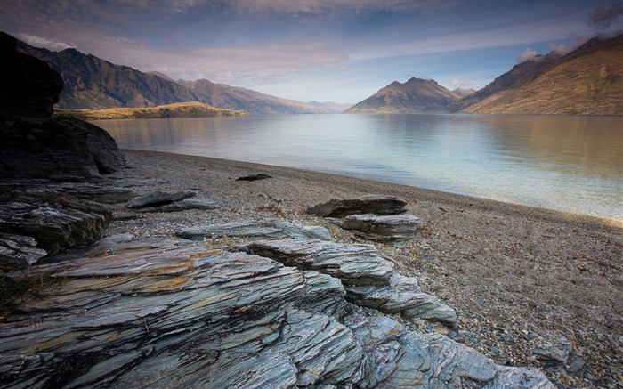 Живописный ландшафт Новой Зеландии обои #25