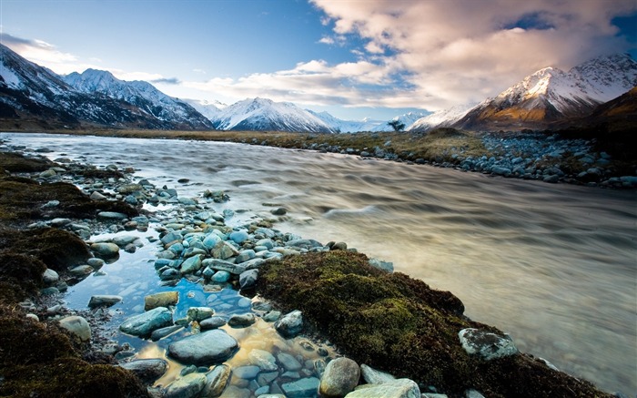 Живописный ландшафт Новой Зеландии обои #26