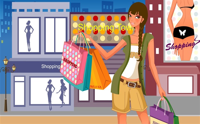 Fashion Shopping Frauen Wallpaper (2) #2