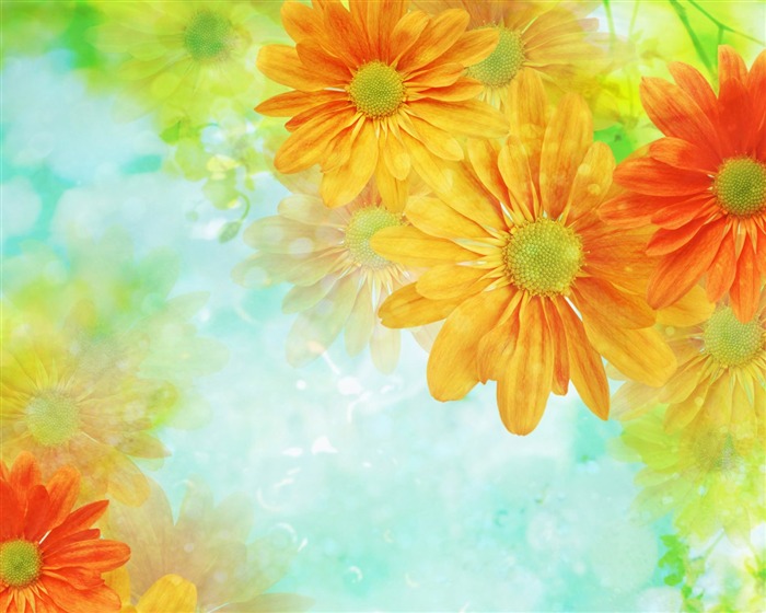 Fantasy CG Hintergrund Flower Wallpapers #2