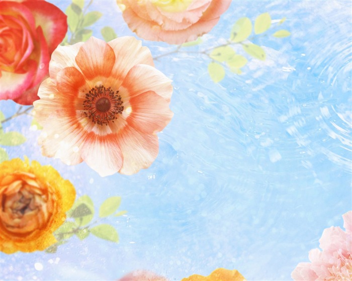 Fantasy CG Hintergrund Flower Wallpapers #4