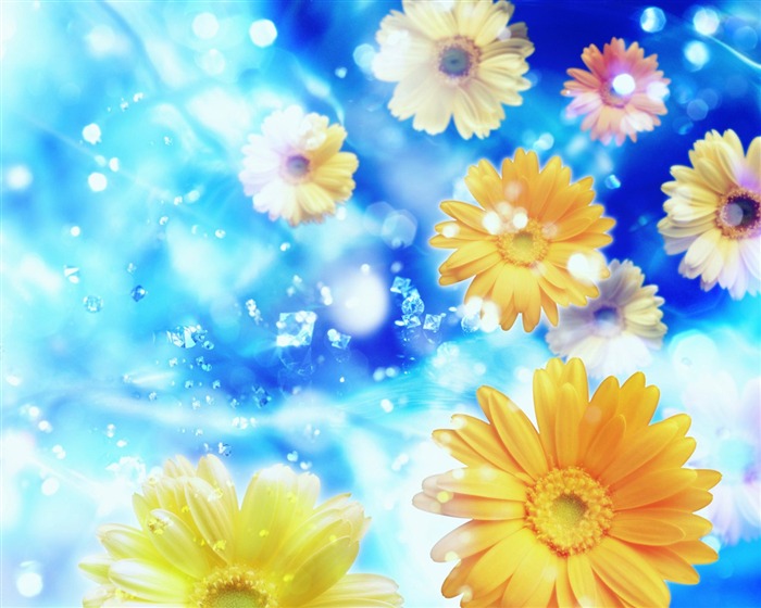 Fantasy CG Hintergrund Flower Wallpapers #11