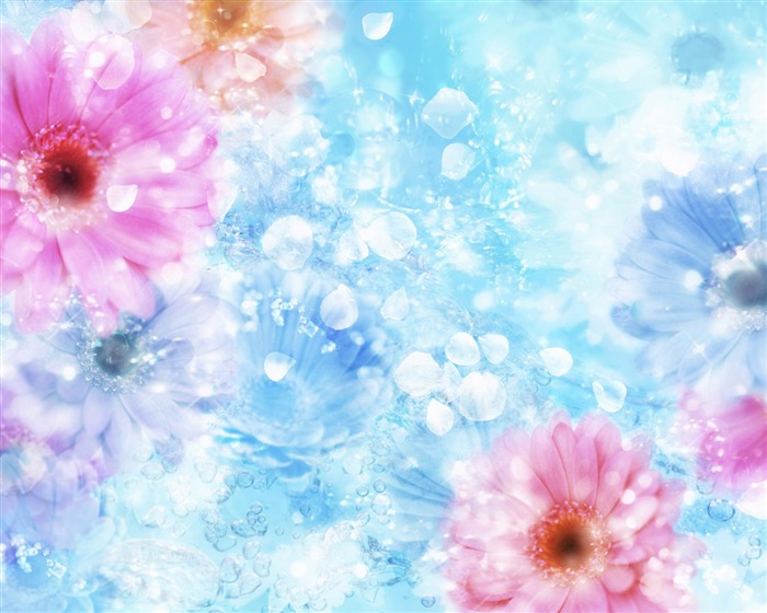 Fantasy CG Hintergrund Flower Wallpapers #13