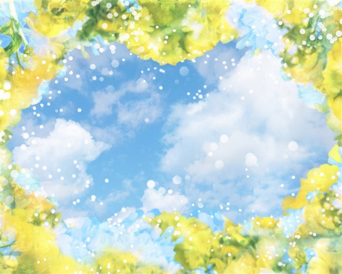 Fantasy CG Hintergrund Flower Wallpapers #15