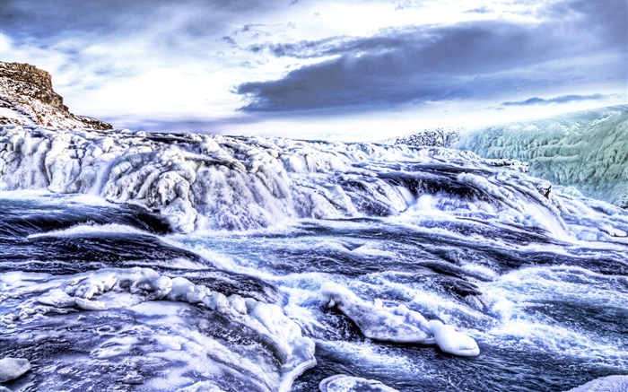 Исландских пейзажей HD обои (1) #8