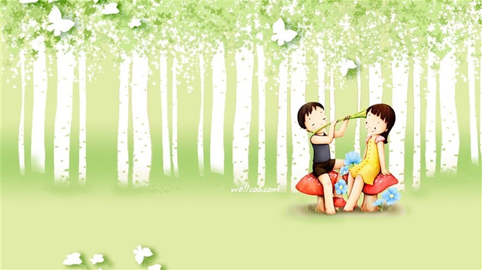 Webjong warm and sweet little couples illustrator #16