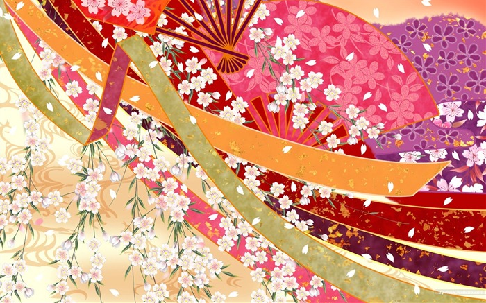 Japan-Stil Tapete Muster und Farbe #12