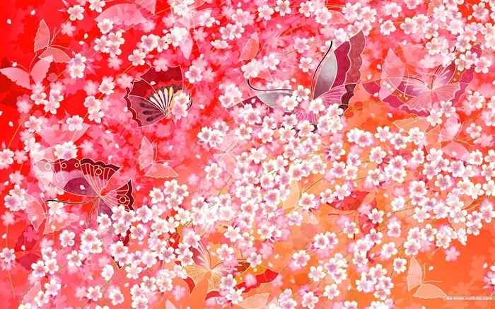 Japonsko styl wallpaper vzoru a barvy #14