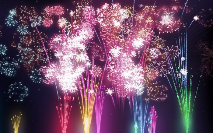 Colorful fireworks HD wallpaper #11