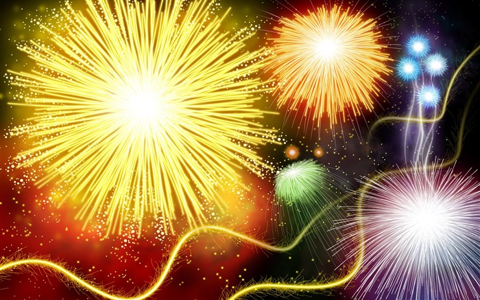 Colorful fireworks HD wallpaper #18