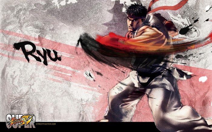 Super Street Fighter 4 fonds d'écran d'encre style chinois #17