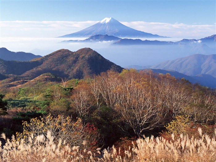 Гора Фудзи, Япония обои (1) #17