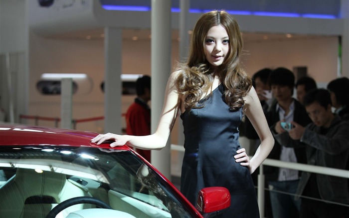 2010 v Pekingu Mezinárodním autosalonu krása (1) (vítr honí mraky práce) #28