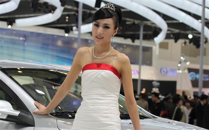 2010 v Pekingu Mezinárodním autosalonu krása (1) (vítr honí mraky práce) #39