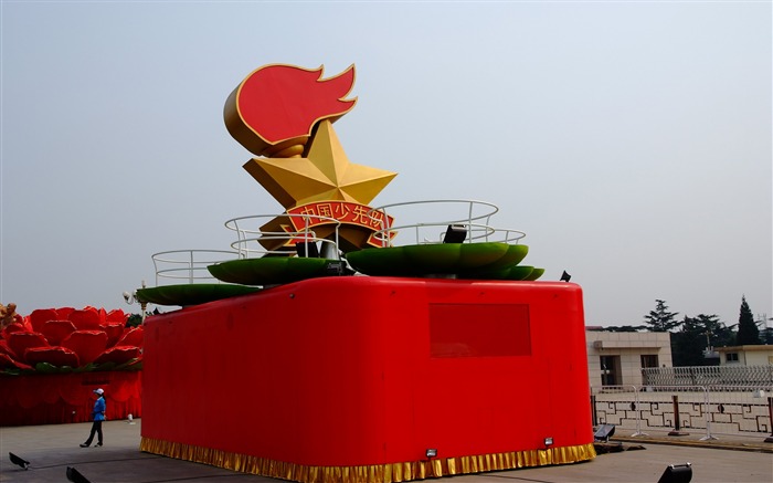 Disfraces, la Plaza de Tiananmen (obras barras de refuerzo) #26