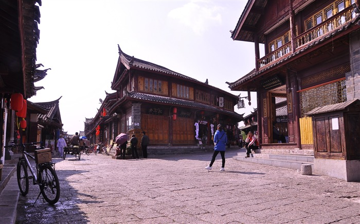 Starobylé město Lijiang atmosféra (2) (starý Hong OK práce) #14