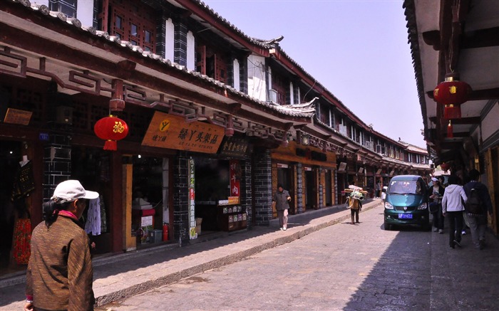 Starobylé město Lijiang atmosféra (2) (starý Hong OK práce) #23
