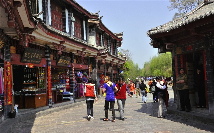 Starobylé město Lijiang atmosféra (2) (starý Hong OK práce) #24