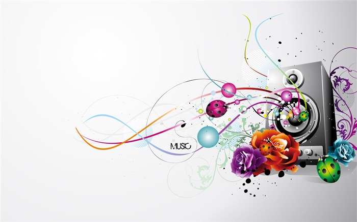 Vector musical theme wallpapers (1) #14