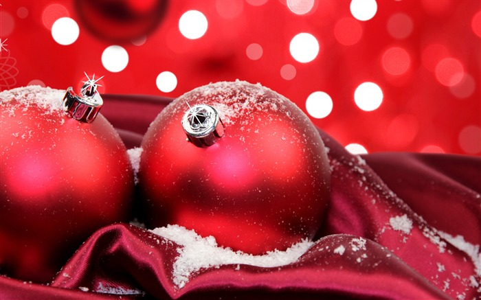 Рождественские шары обои (4) #1