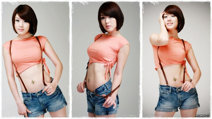 Корейский модели автосалон Хванг Ми Хи и песни Jina #4