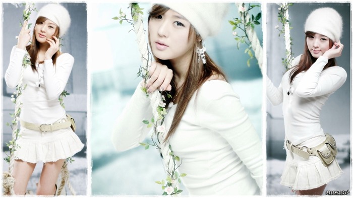 Корейский модели автосалон Хванг Ми Хи и песни Jina #12