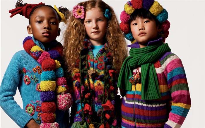 Los niños de colores de moda de papel tapiz (3) #4