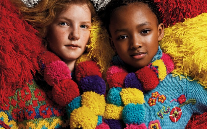 Los niños de colores de moda de papel tapiz (4) #9