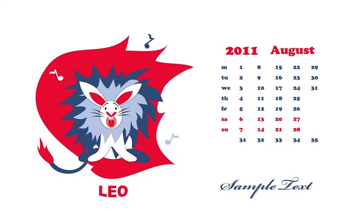 Rok 2011 králíka kalendář tapety (2) #5